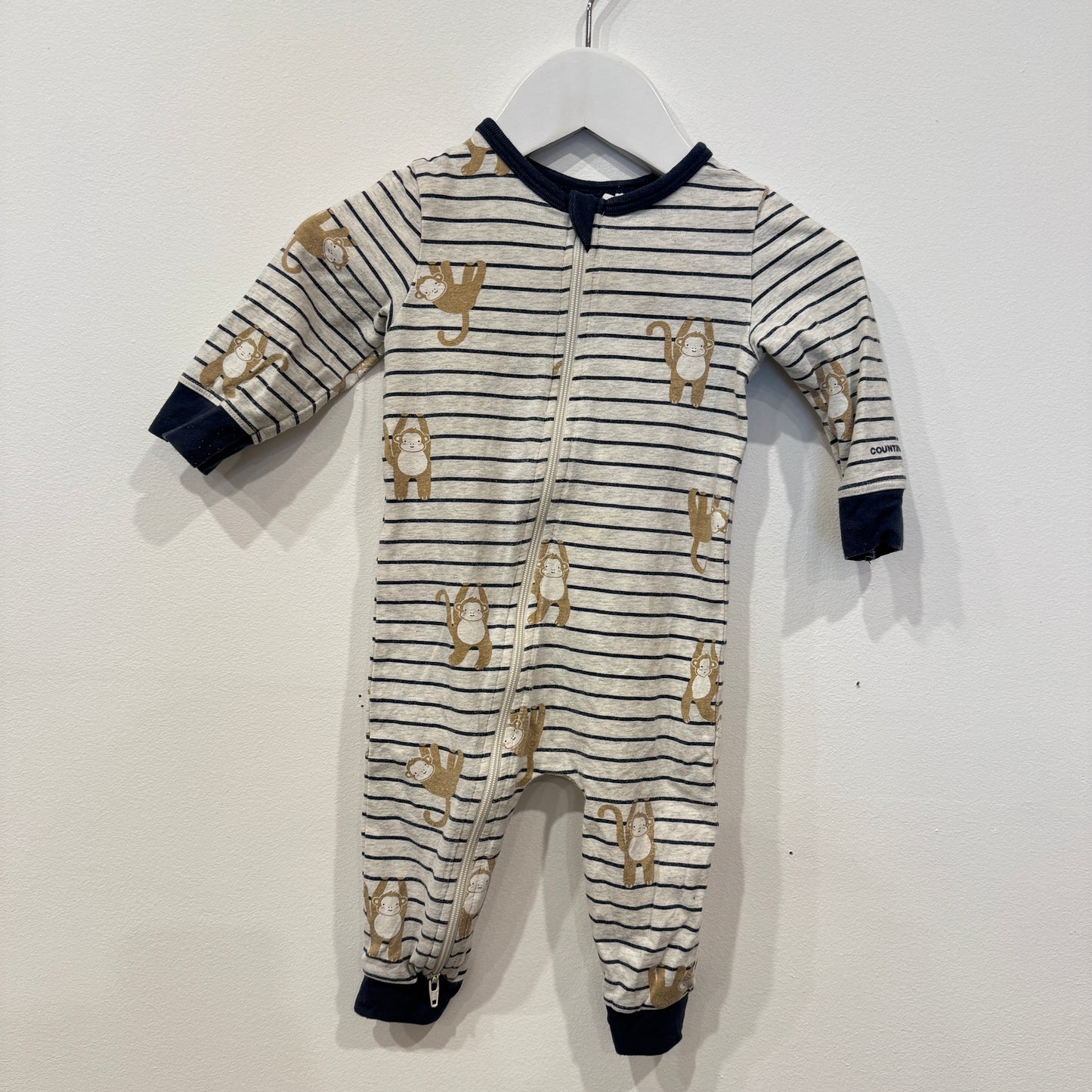 COUNTRY ROAD monkey onesie, 3-6m