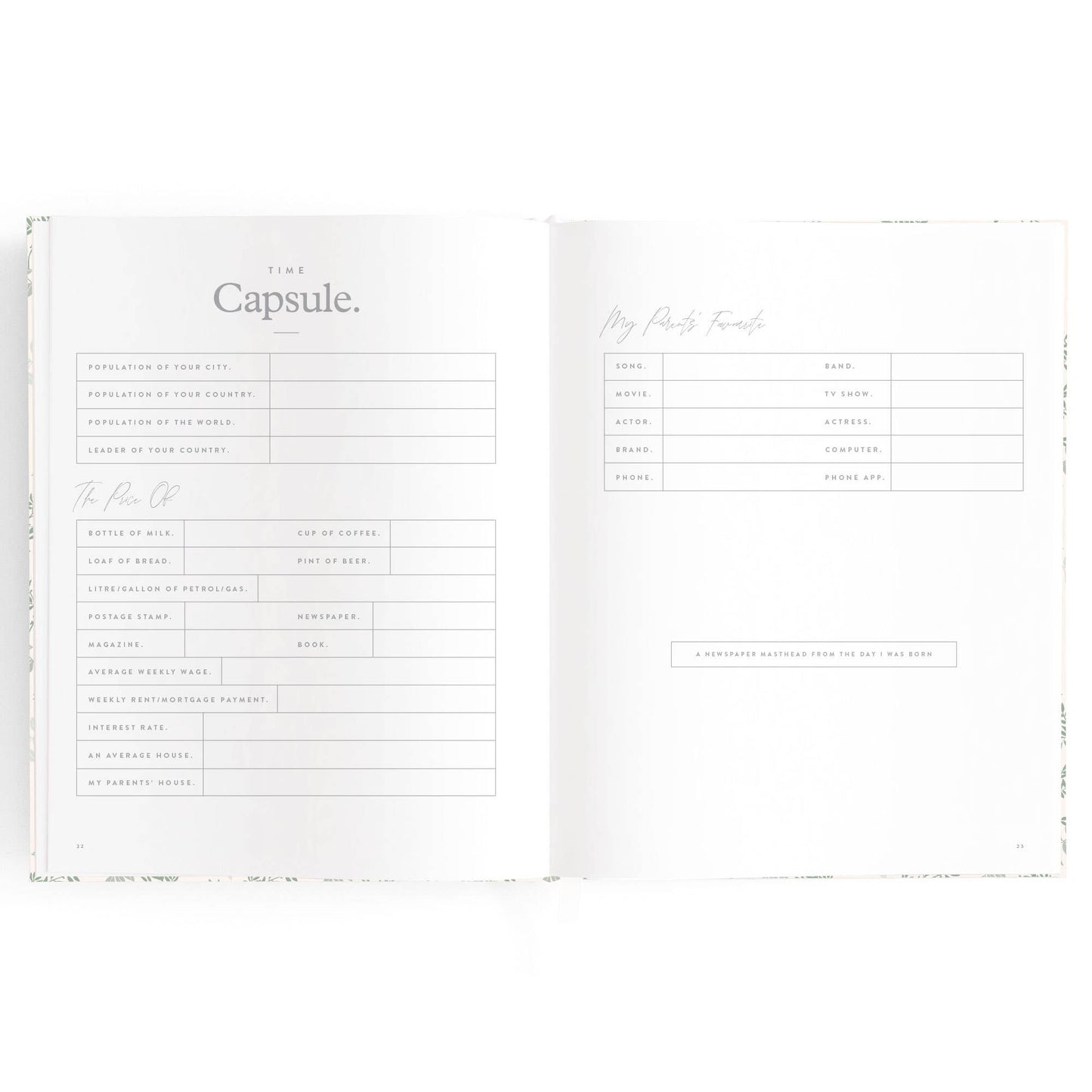 Baby Book, Cypress