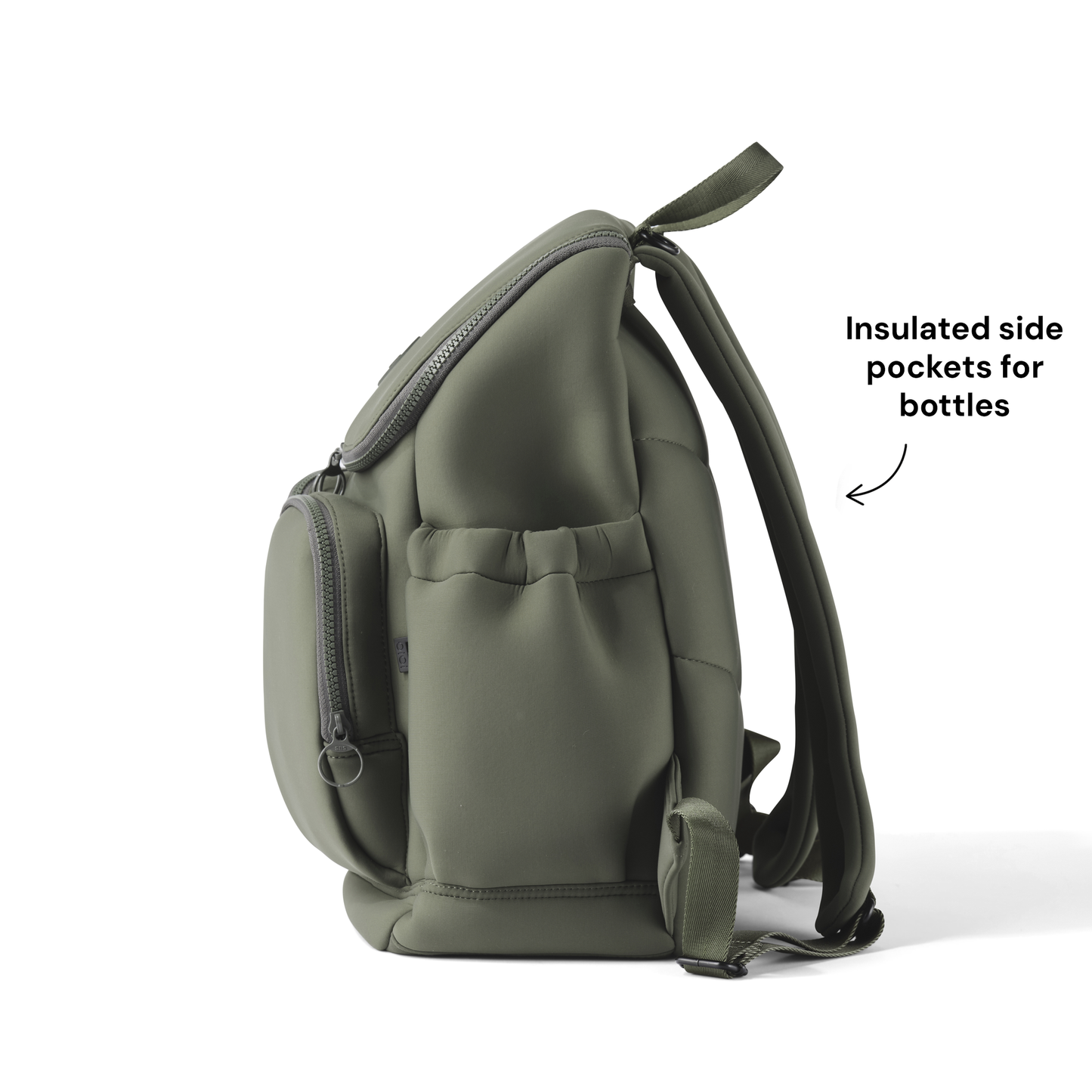 Signature Nappy Backpack, Sage Neoprene