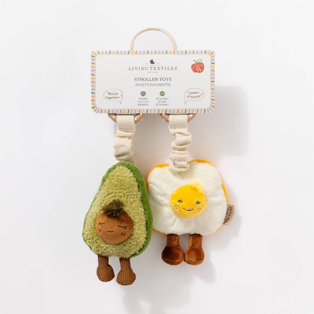 Avocado & Egg on Toast Stroller Toys