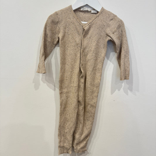 GROWN Brown speckle onesie, 1y