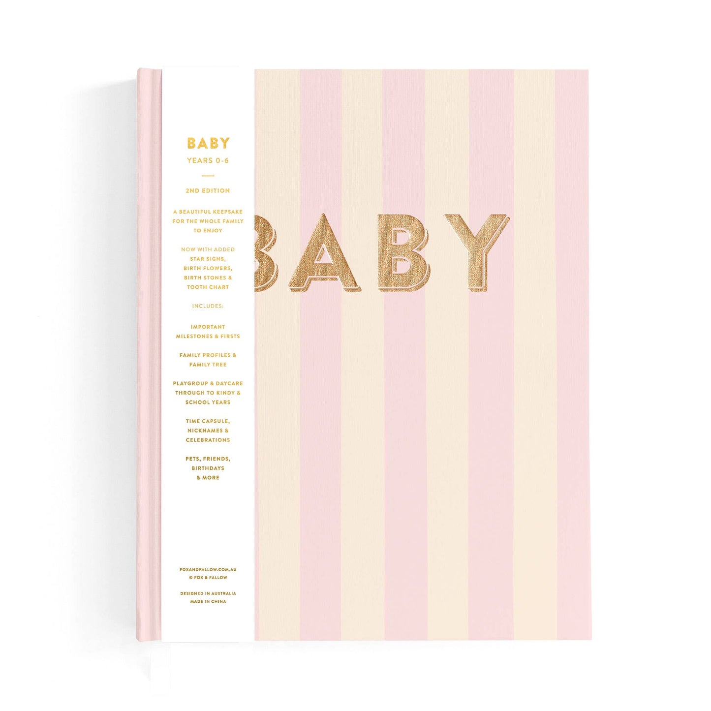 Baby Book, Petal Stripe