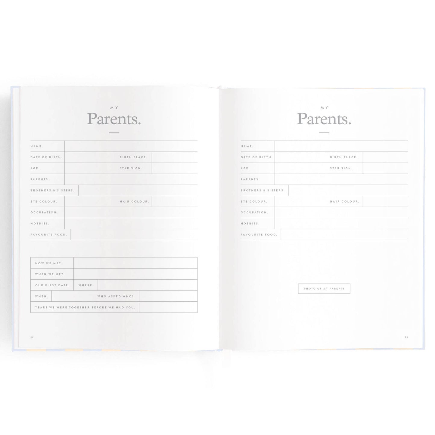 Baby Book, Cloud Stripe