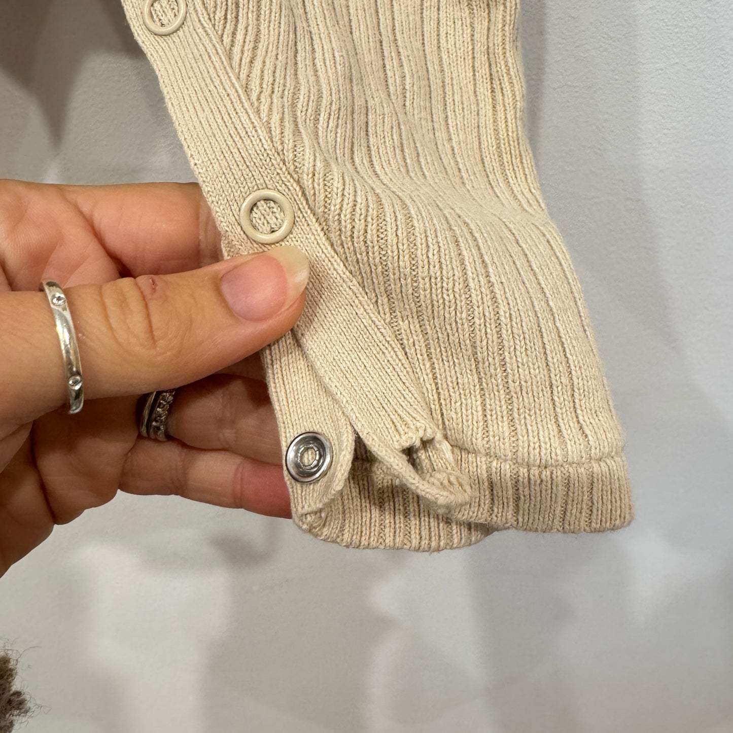 GROWN Beige Onesie, 6-12m