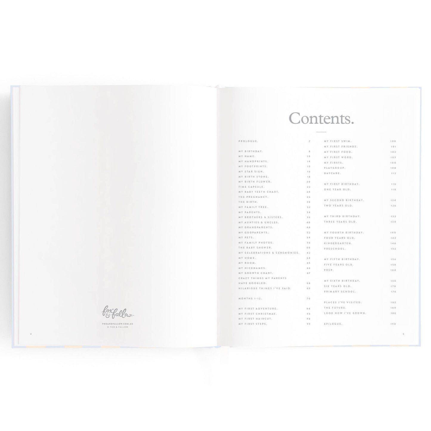 Baby Book, Cloud Stripe