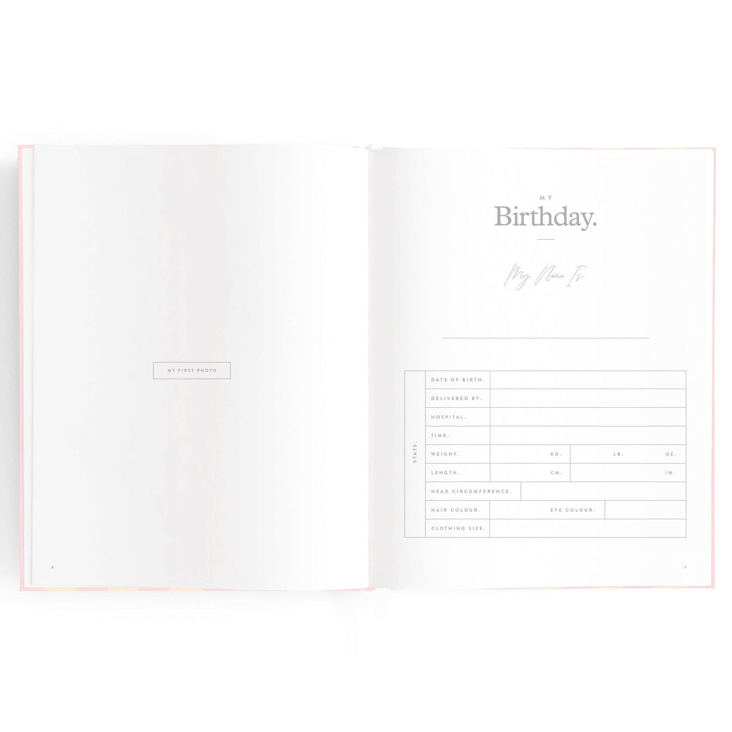 Baby Book, Petal Stripe