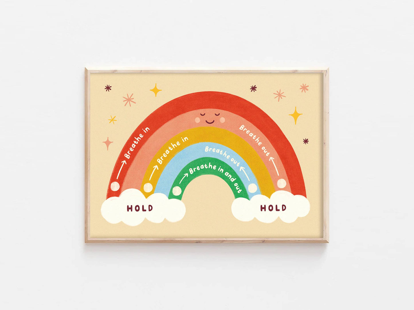 Mindful Rainbow Breathing Print