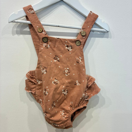 PUREBABY Floral Romper, 3-6m