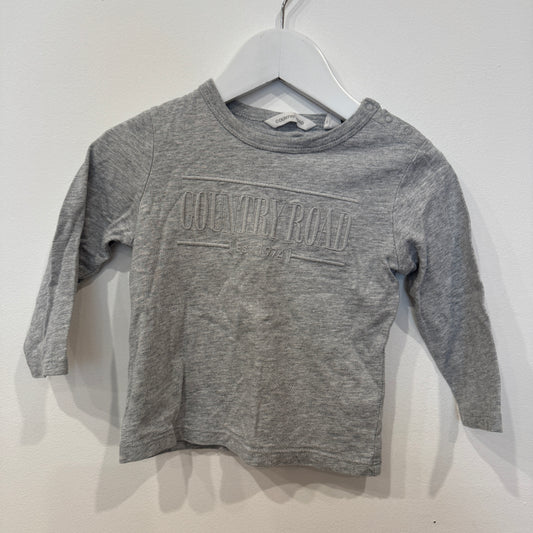 COUNTRY ROAD Grey long sleeve, 12-18m