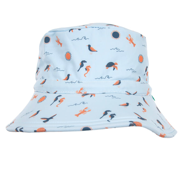 Sea Life Wide Brim Swim Bucket Hat