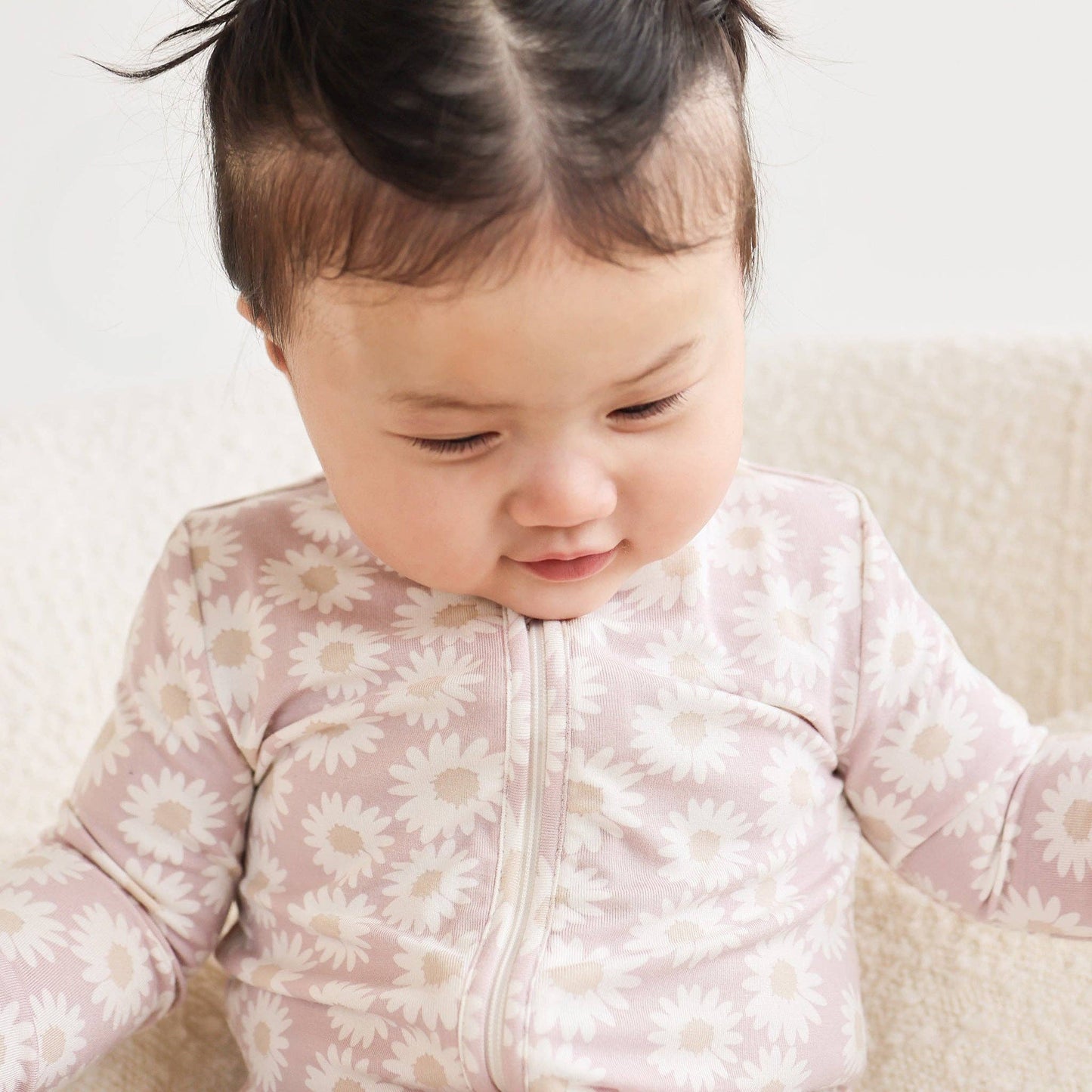 Day or Night Onesie - Lilac Daisy