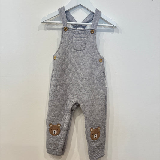 PUREBABY Grey overalls, 12-18m