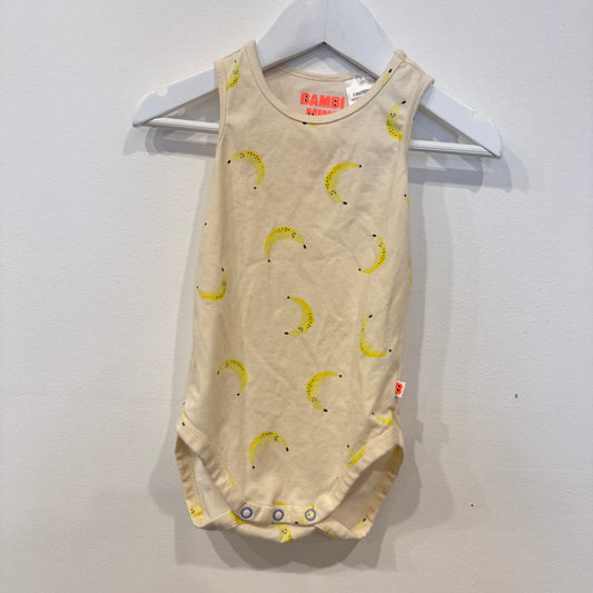 BAMBI MINI banana bodysuit, 12-18m