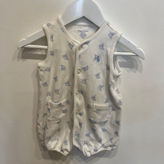 RALPH LAUREN ships romper, size 9m