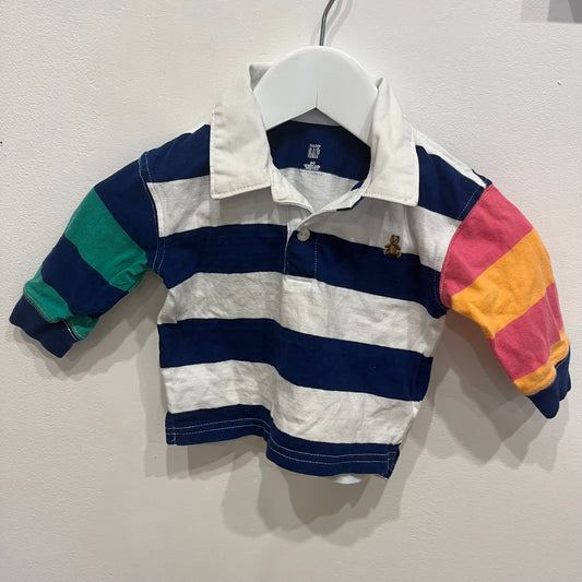 GAP Stripe Polo Shirt, size 3-6m