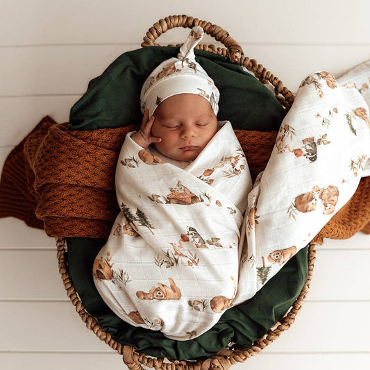 Bears Organic Muslin Wrap