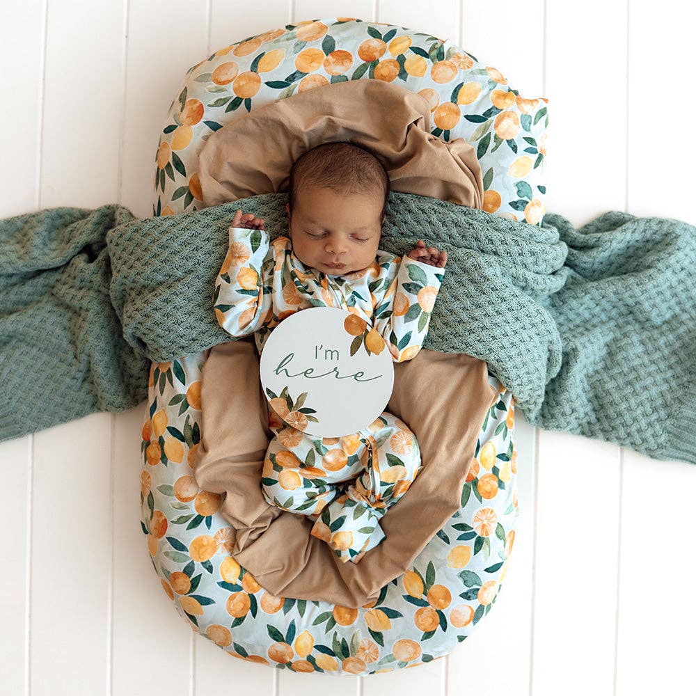 Citrus Squeeze Organic Snugglesuit Convertible Romper