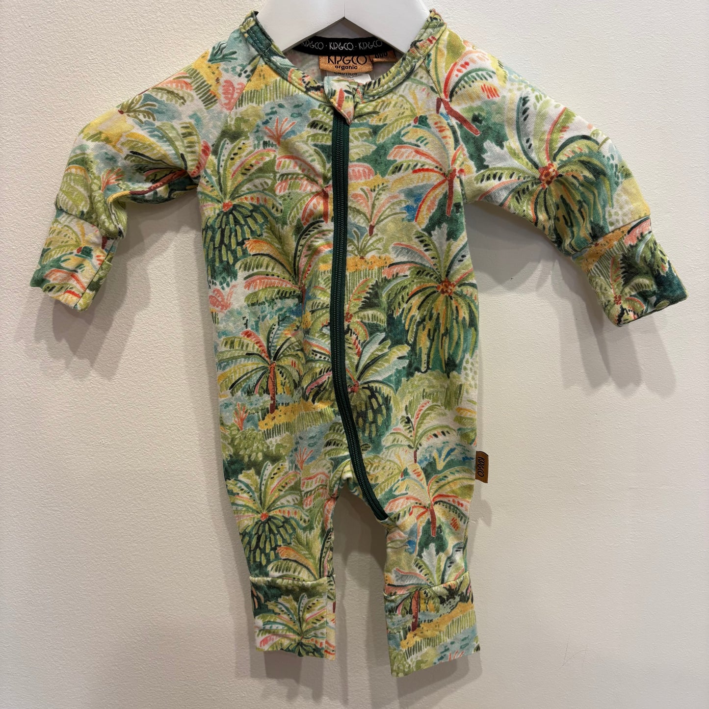 KIP & CO fern onesie, size 0-3m