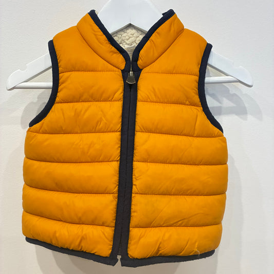 BABY GAP Sherpa lined puffer vest, 6-12m