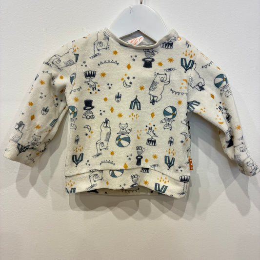 HEMA Circus Velour Jumper, 3-6m
