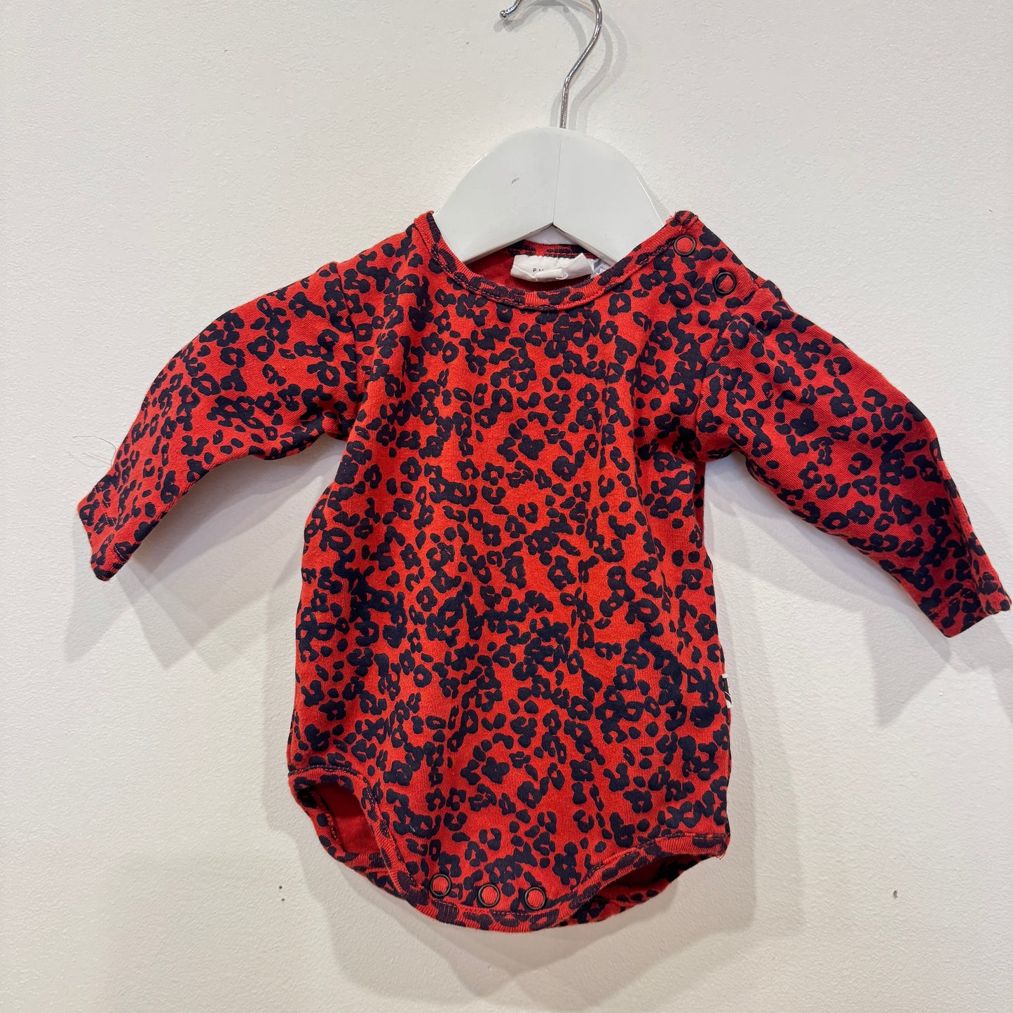 PHOENIX + THE FOX animal print onesie, 0-3m