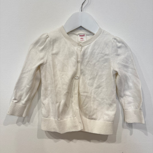 SEED White cardigan, 12-18m