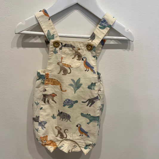 Purebaby animal jumpsuit, size 0-3m