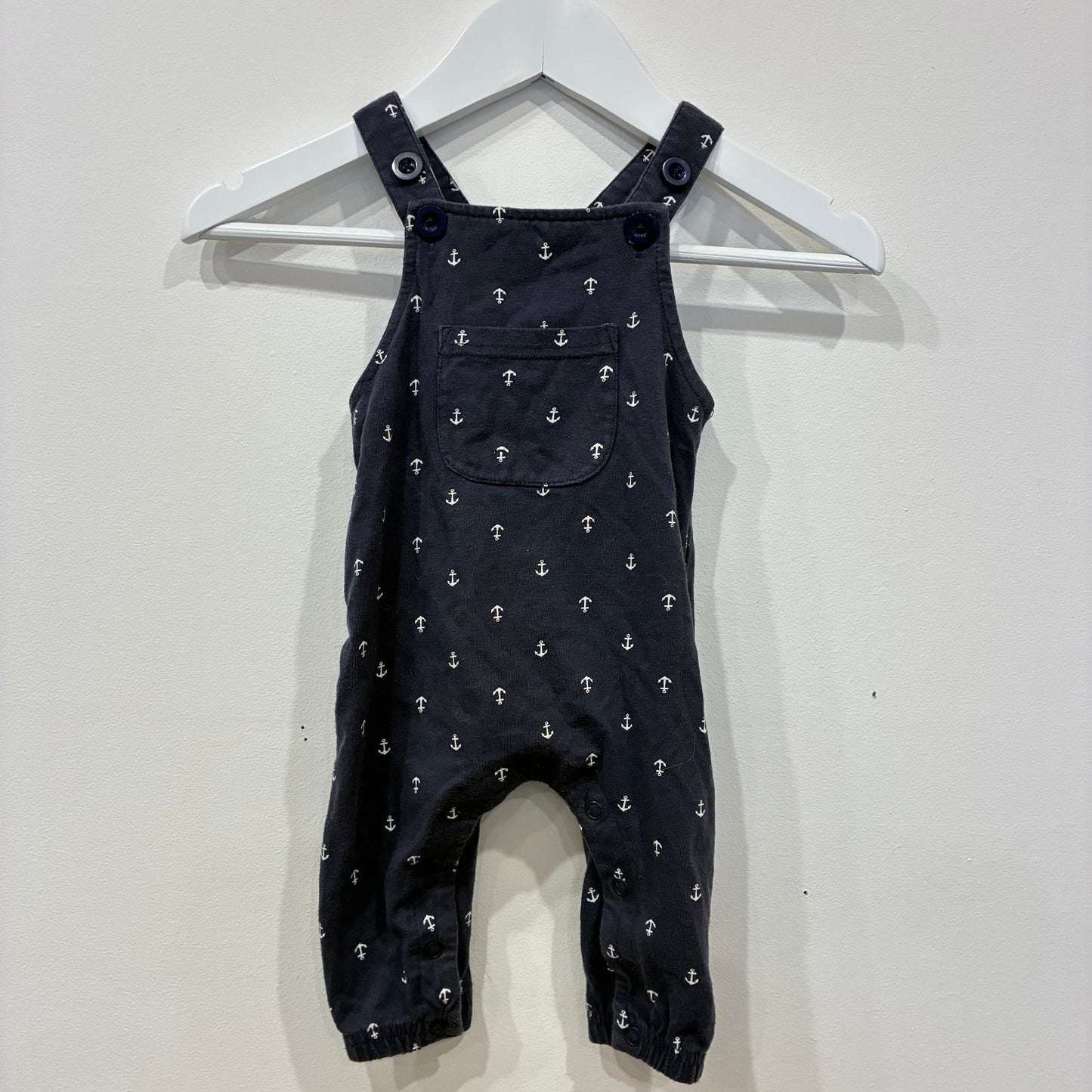 BABY BERRY Blue Overalls 0-3m