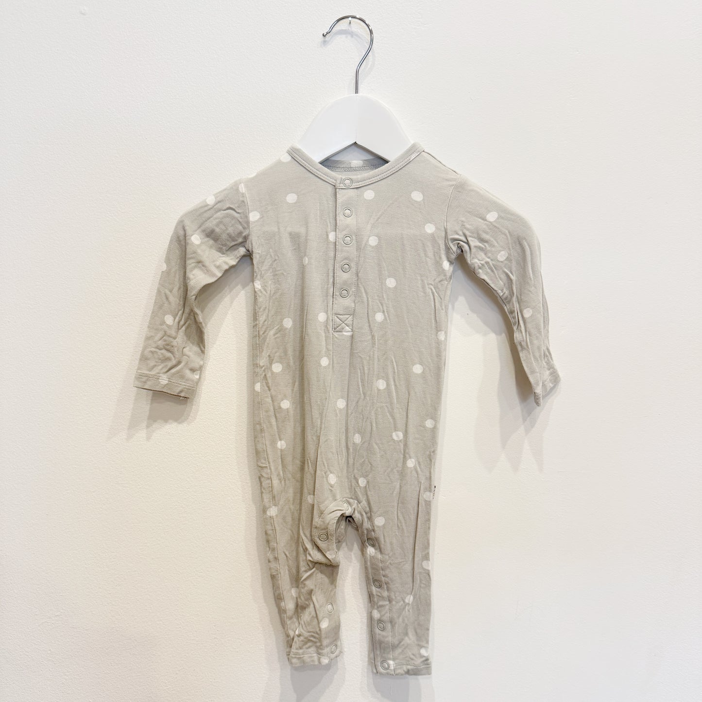 Halo & Horns Grey Spot Onesie, Size 3-6m