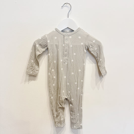 Halo & Horns Grey Spot Onesie, Size 3-6m