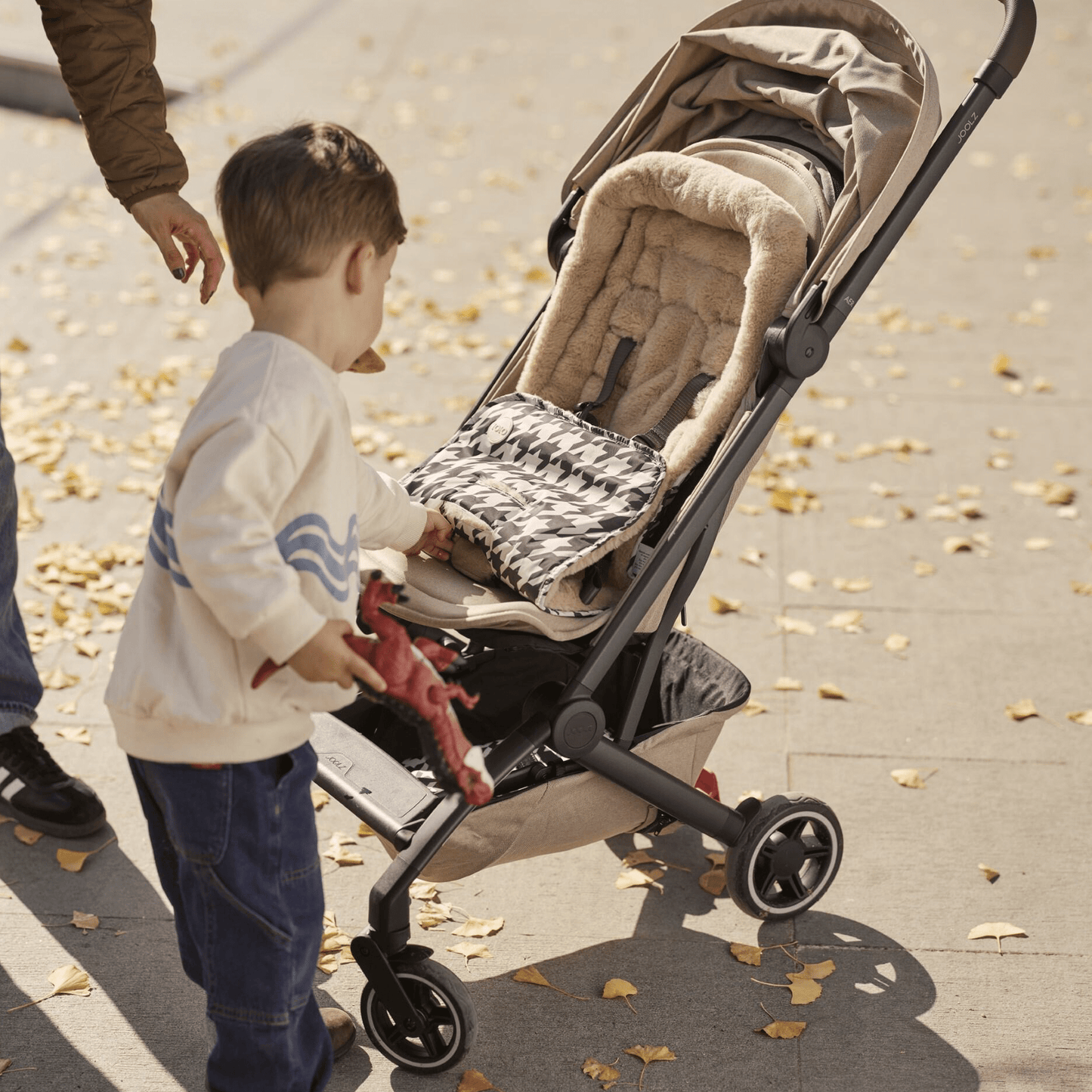 Cozy Fleece Pram Liner, Houndstooth