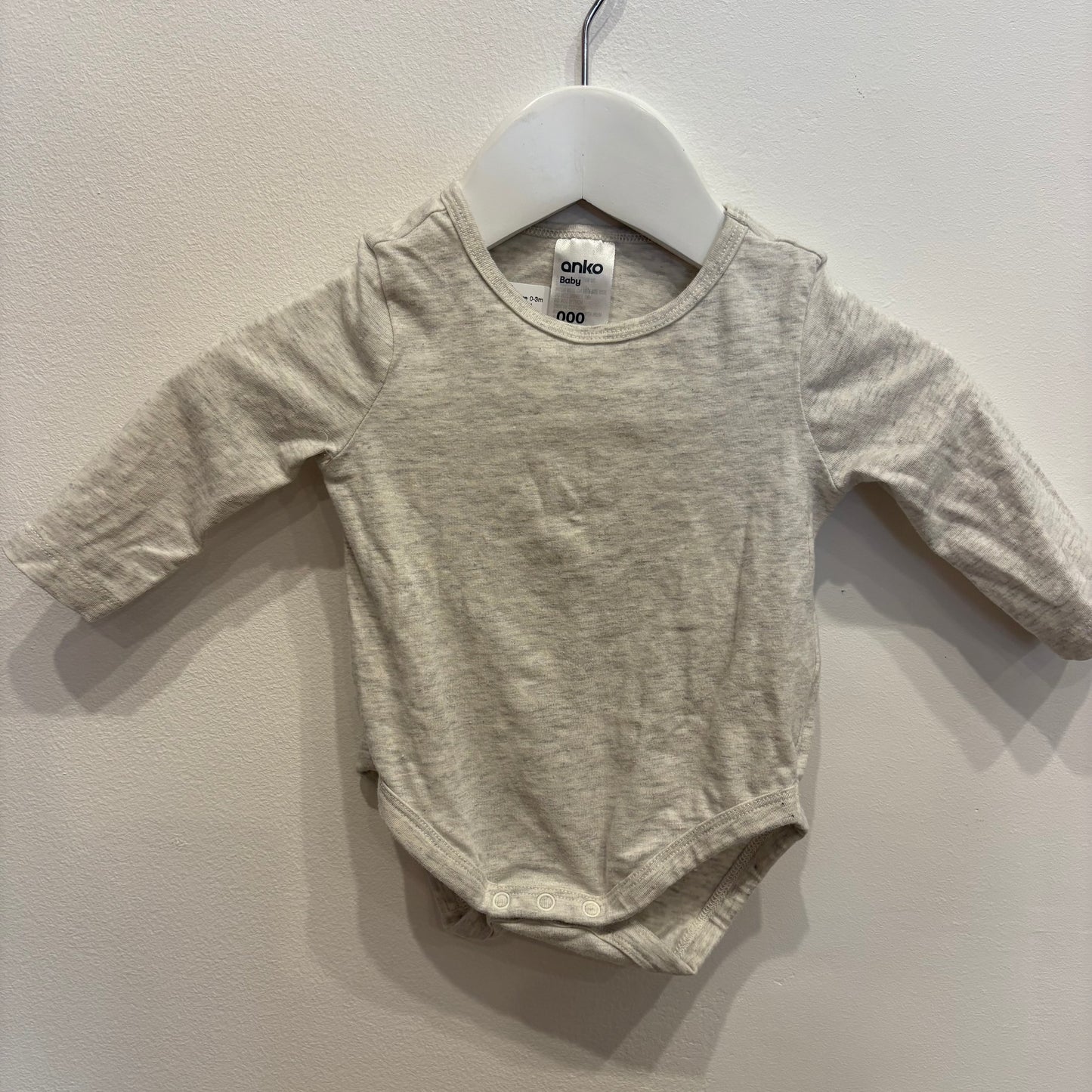 ANKO grey romper, size 0-3m