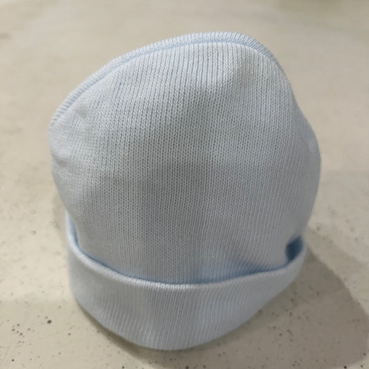PLAYETTE Blue Beanie, size NB