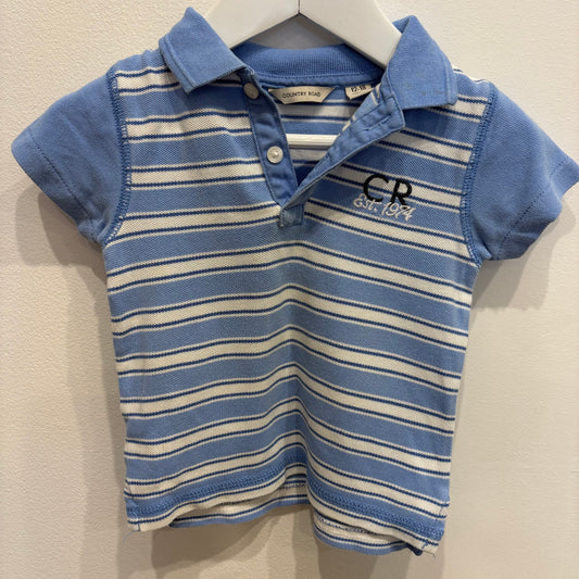 COUNTRY ROAD blue polo, size 12-18m