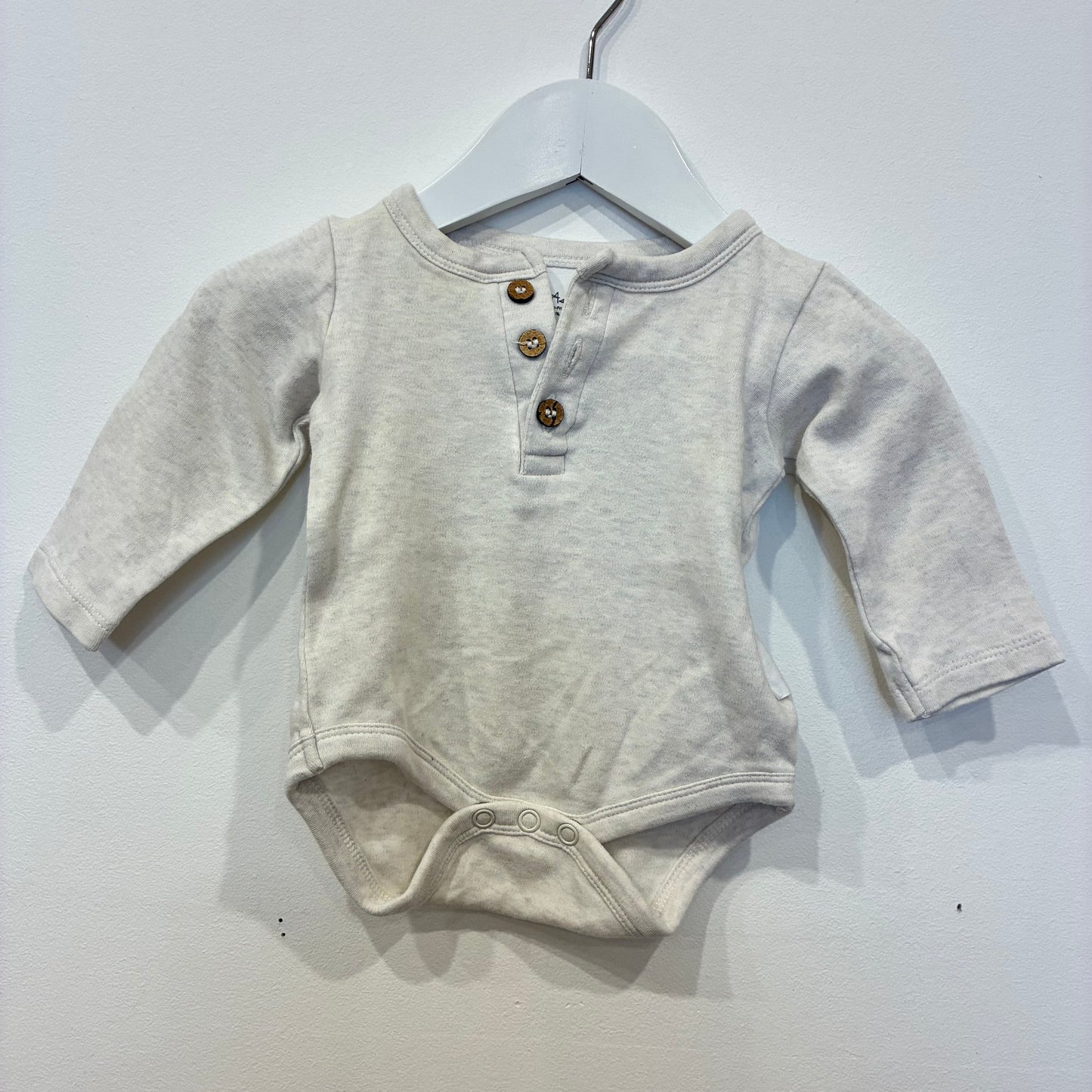 ASTER&OAK Beige Bodysuit, 0-3m