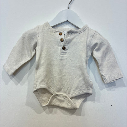 ASTER&OAK Beige Bodysuit, 0-3m