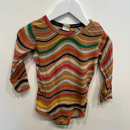 KIP AND CO stripe romper, size 1