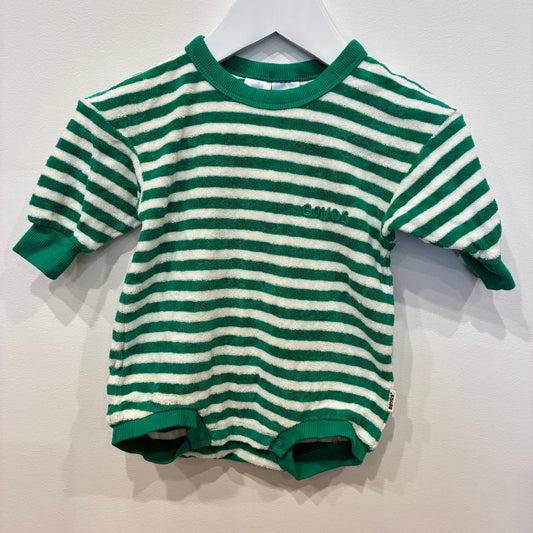 BONDS Stripe Terry Romper, 0-3m