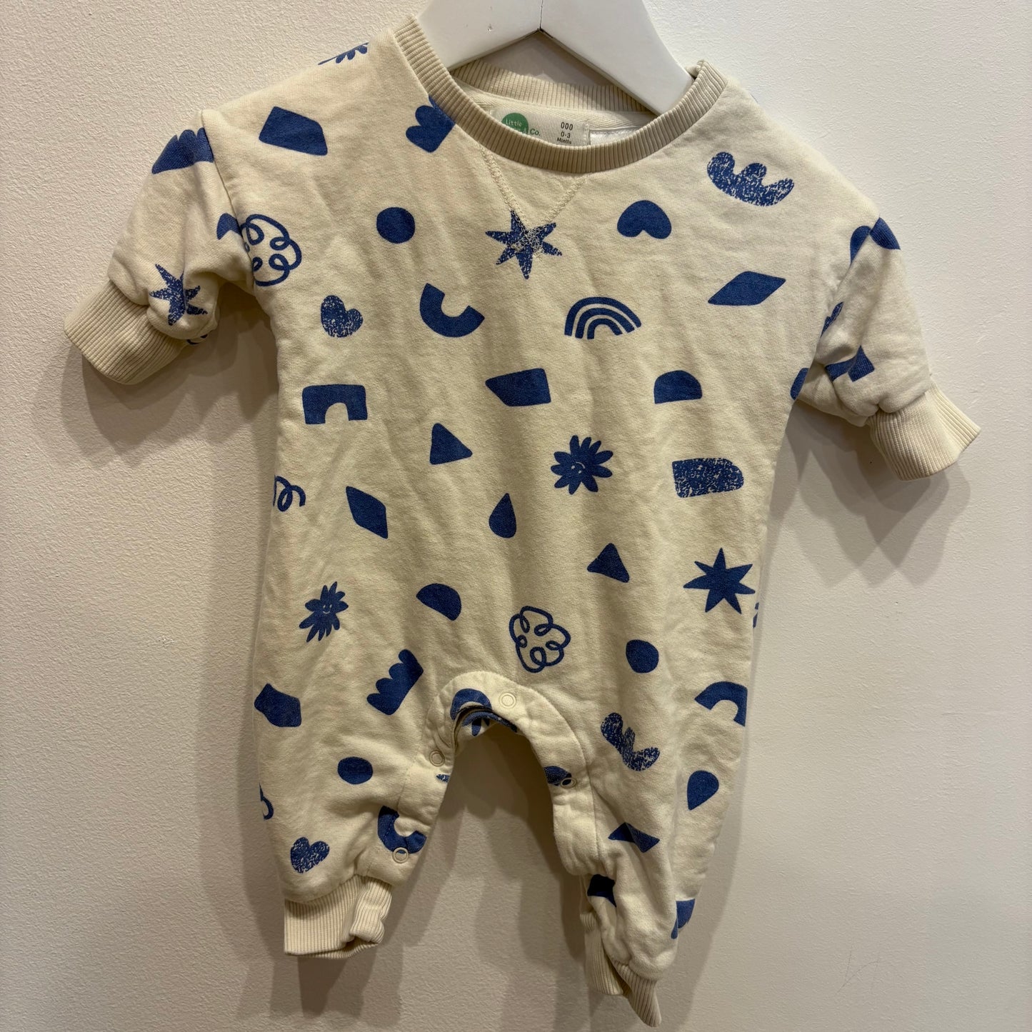 LITTLE GREEN & CO romper, size 0-3m