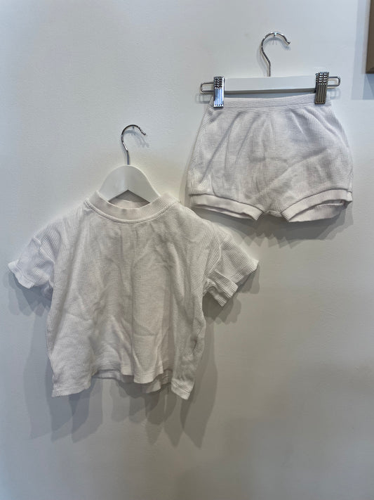 CUBBII white waffle set, size 1