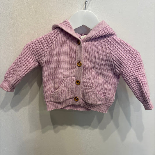 JAMIE KAY lilac bear cardigan, size 3-6m