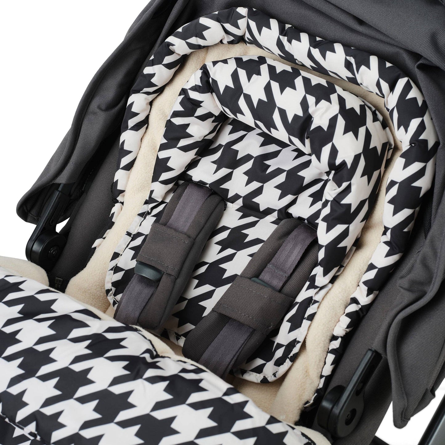 4-in-One Convertible Footmuff, Houndstooth