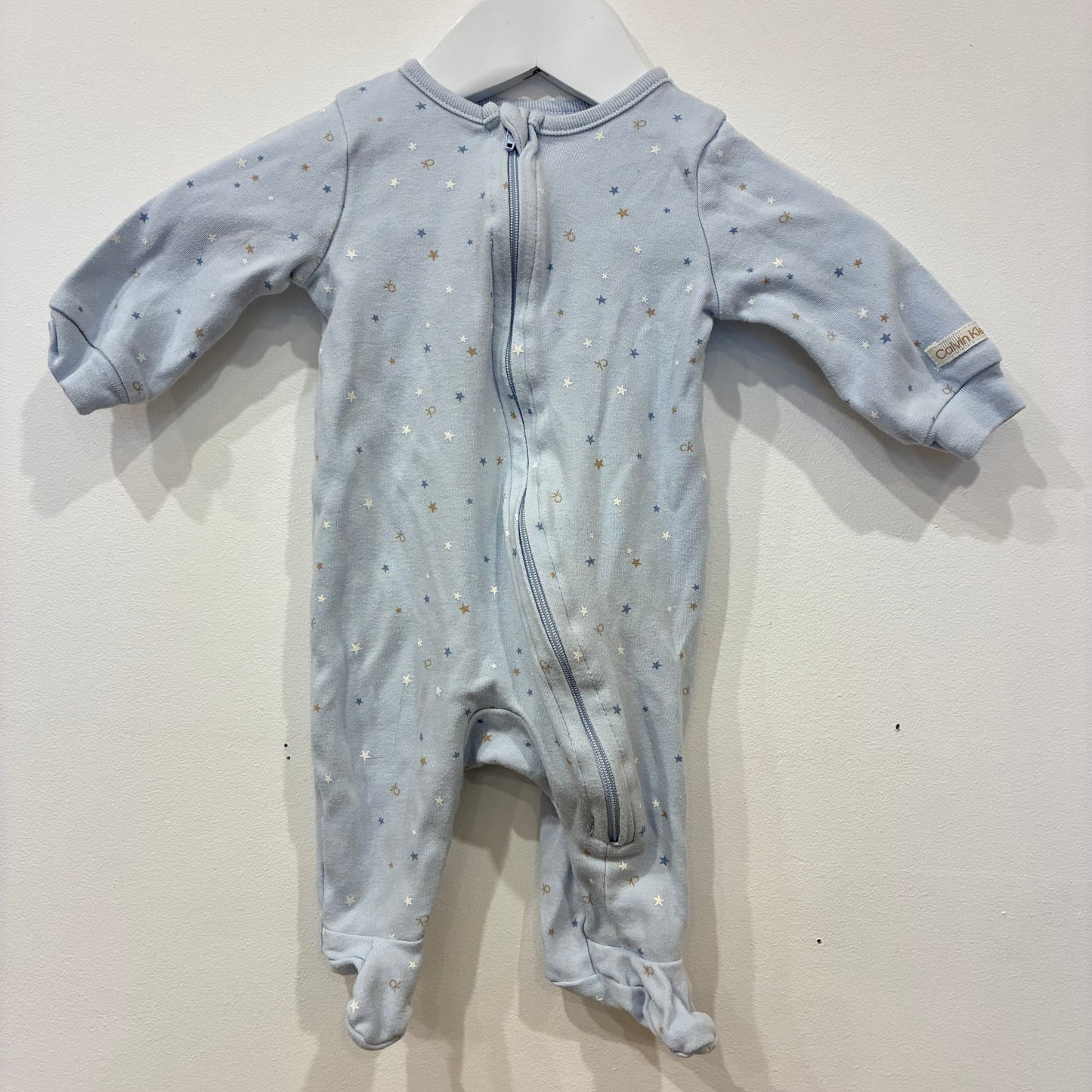 CALVIN KLEIN Blue Onsie, 0-3m