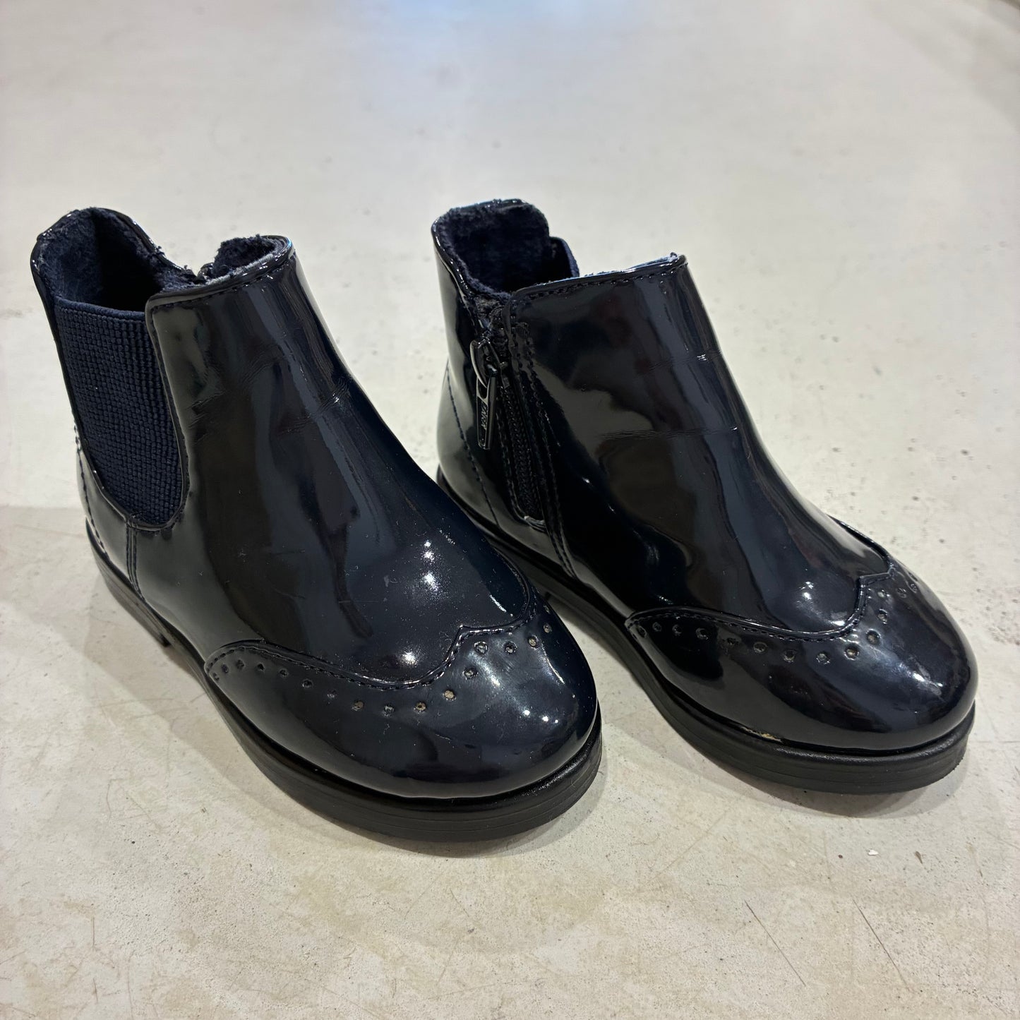 ZARA Navy Boots, 20