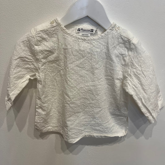 BON POINT white shirt, size 18m