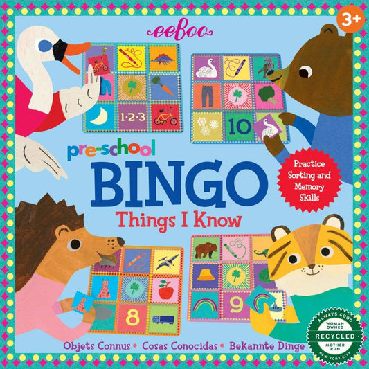 Pre-School Things I Know Bingo