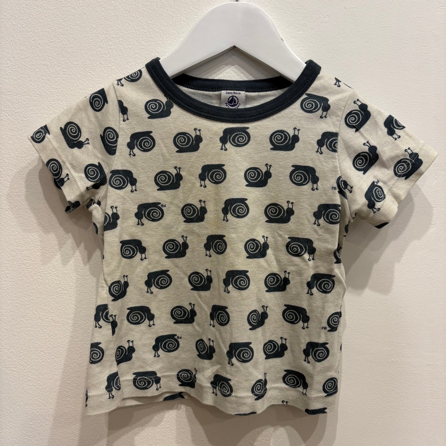 Petit Bateau Snail Tee, size 2y