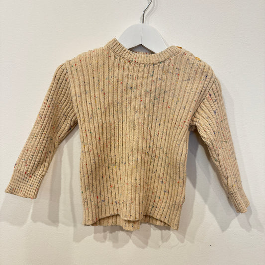 BOHEMIAN BRIGHT beige wool jumper, 6-12m
