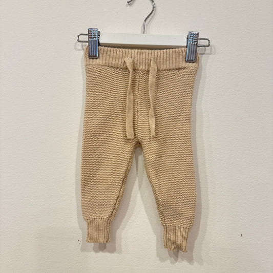 JAMIE KAY Cream Knit leggings, 0-3m