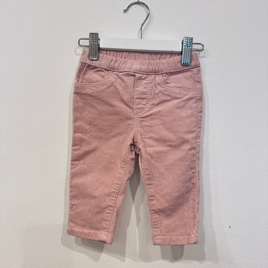 H&M Pink cord pants, 4-6m